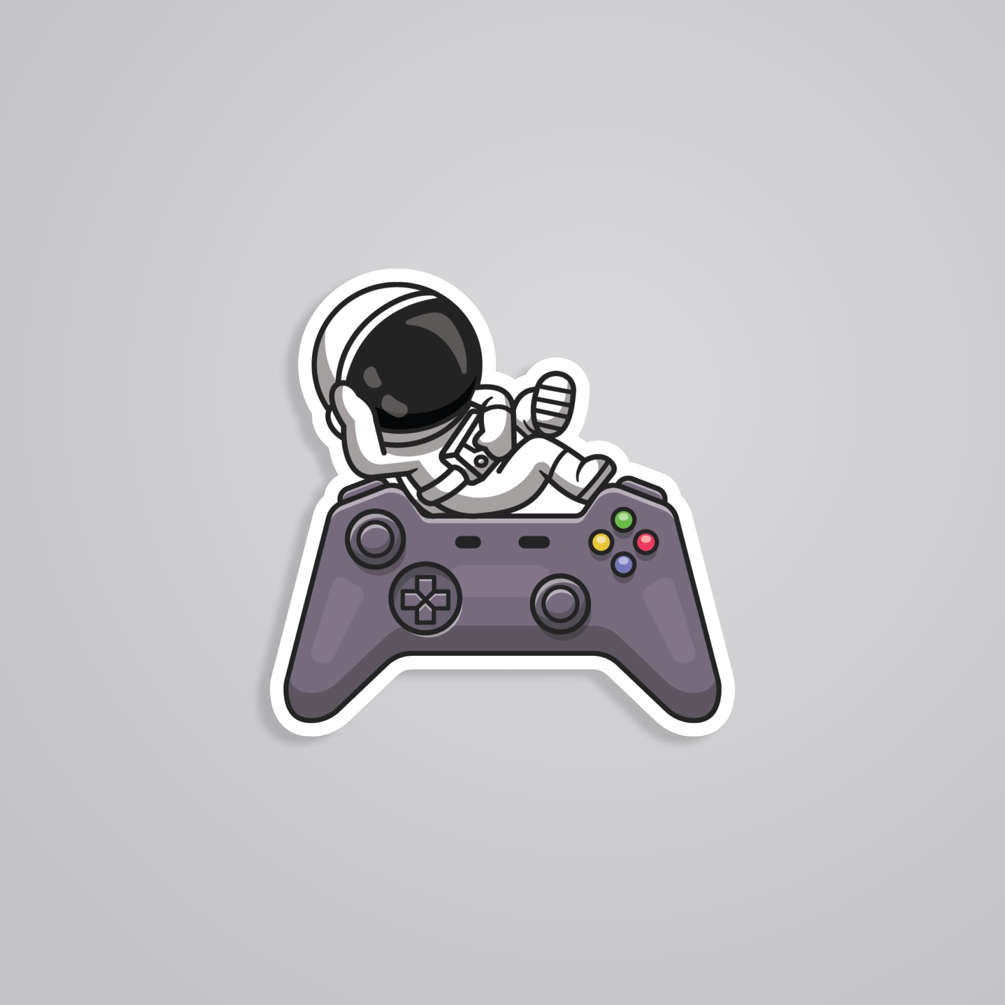 Fomo Store Stickers Gaming Chill Astronaut On Controller