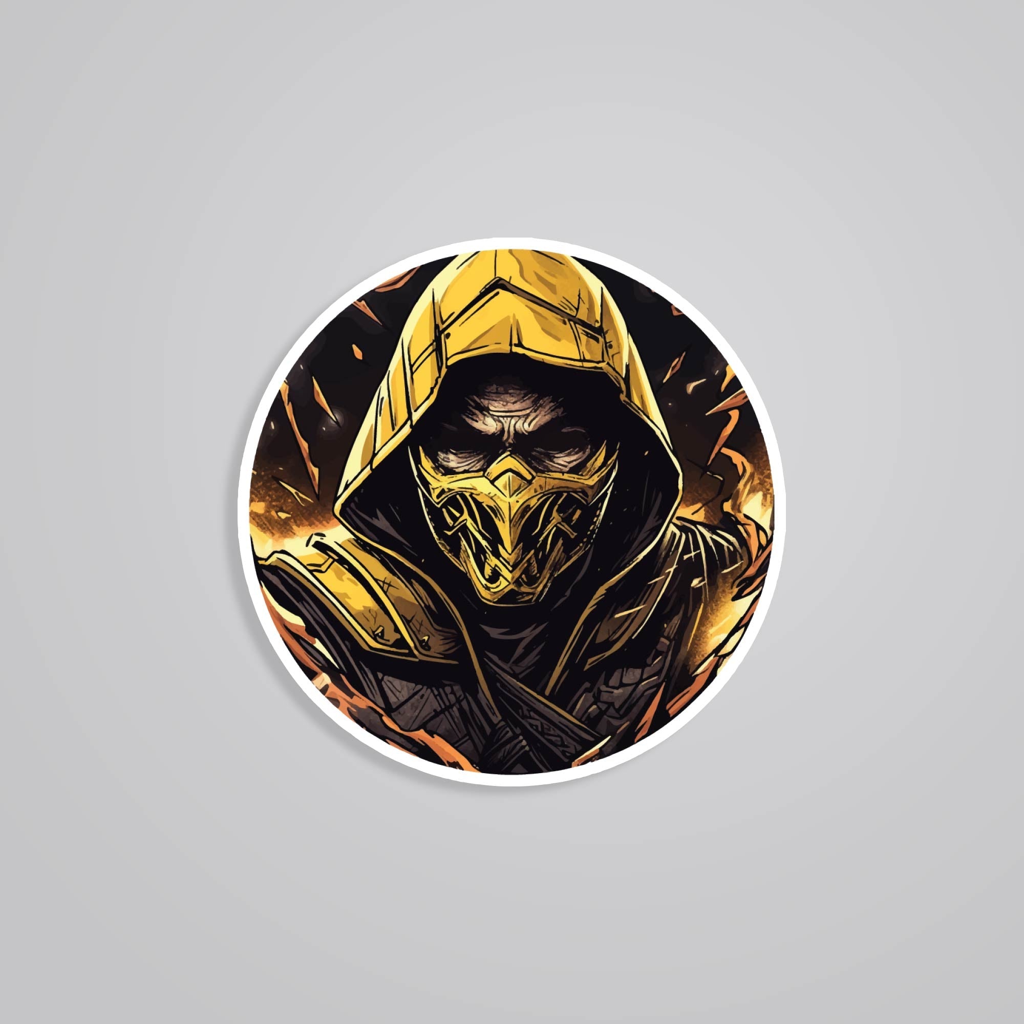 Fomo Store Stickers Gaming Mortal Kombat Scorpion