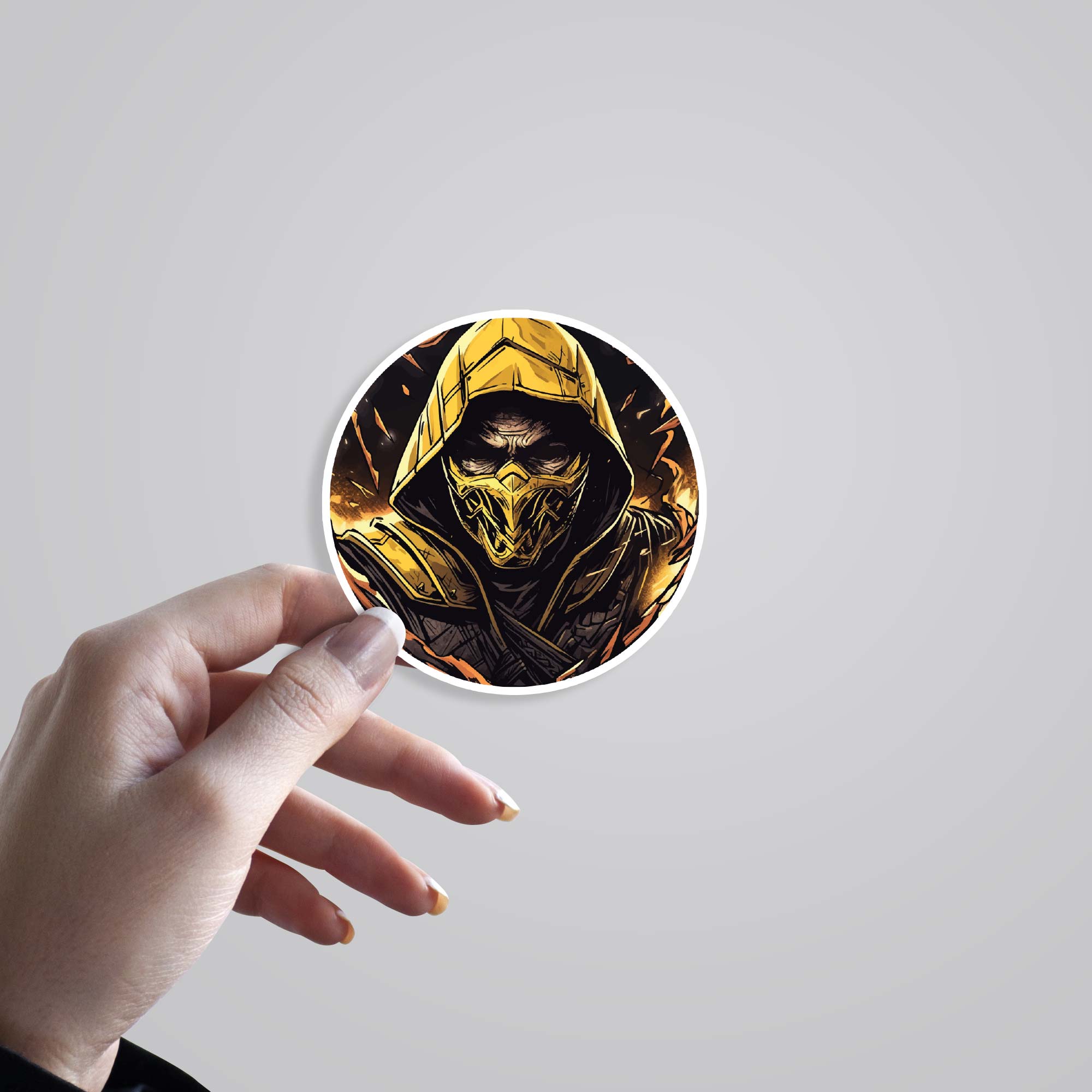 Mortal Kombat Scorpion Gaming Stickers