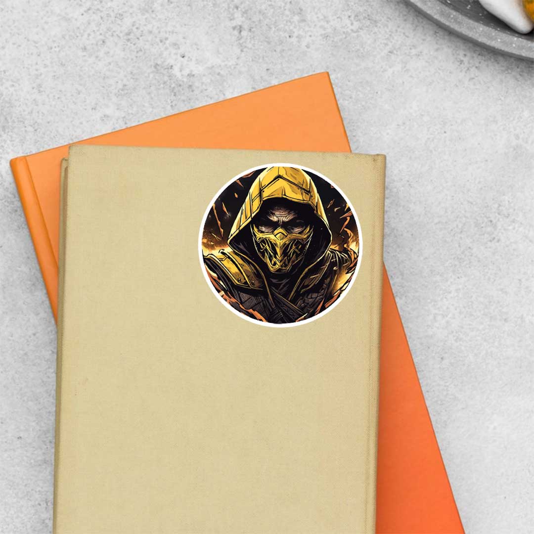 Mortal Kombat Scorpion Gaming Stickers