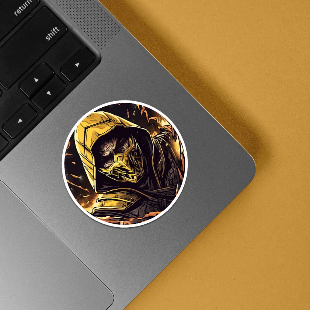 Mortal Kombat Scorpion Gaming Stickers