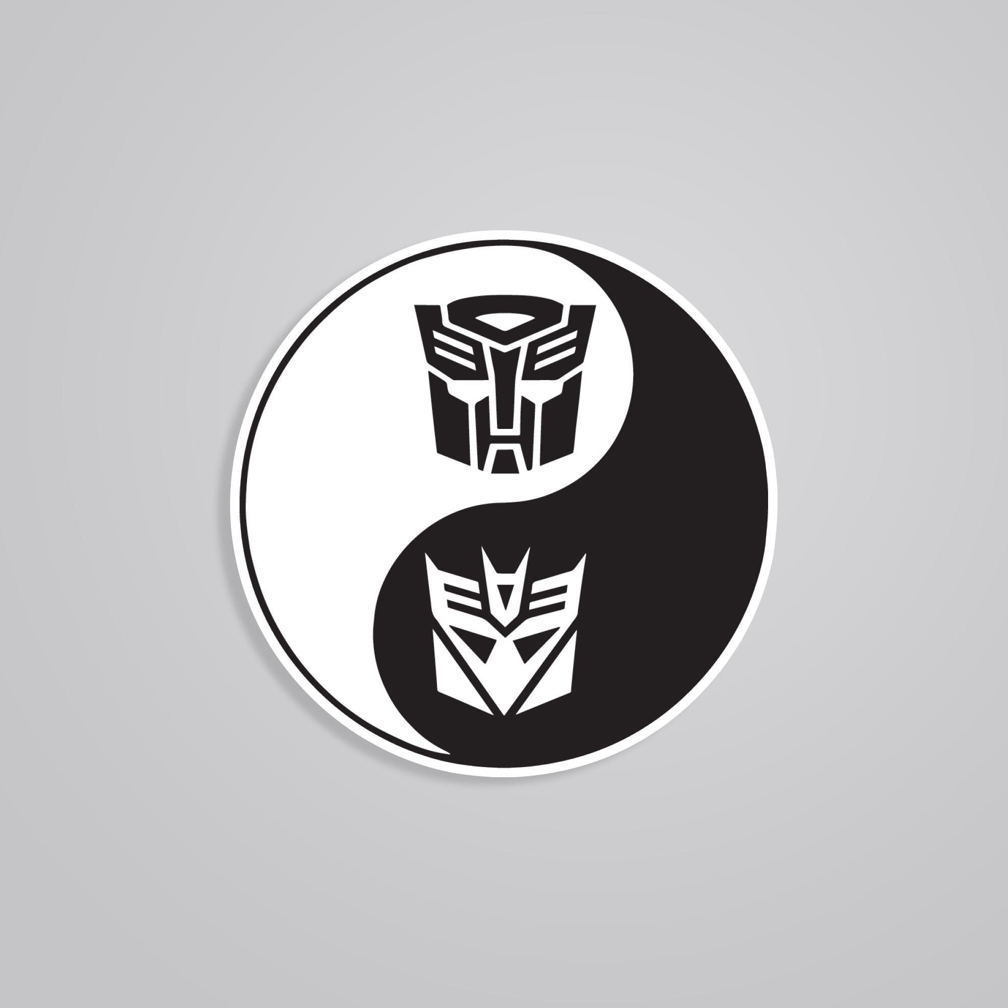 Fomo Store Stickers Movies Autobot & Deception in Black & White