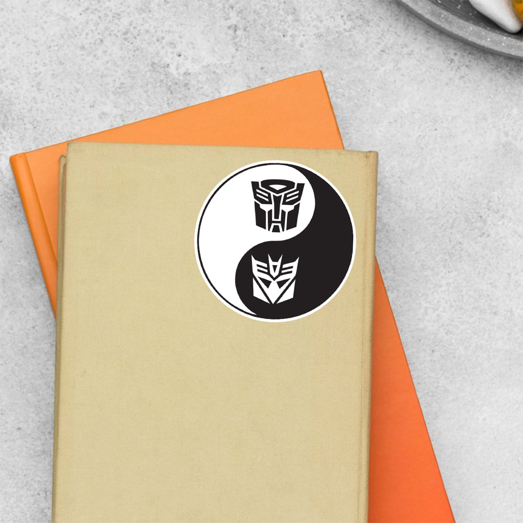 Autobot & Deception in Black & White Movies Stickers