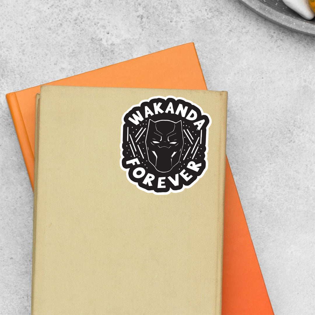 Wakanda Forever in Black Movies Stickers