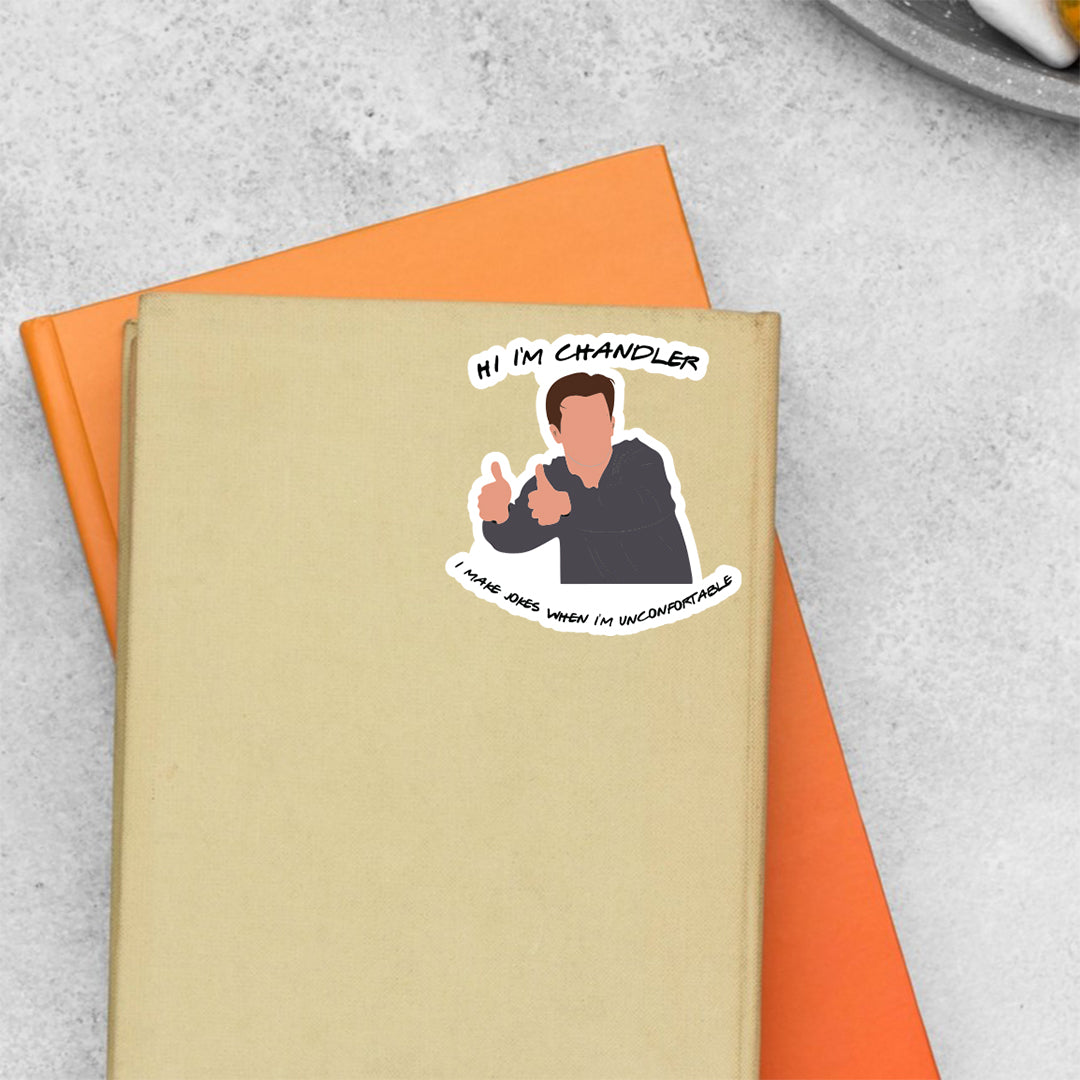 Hi I'm Chandler TV Shows Stickers