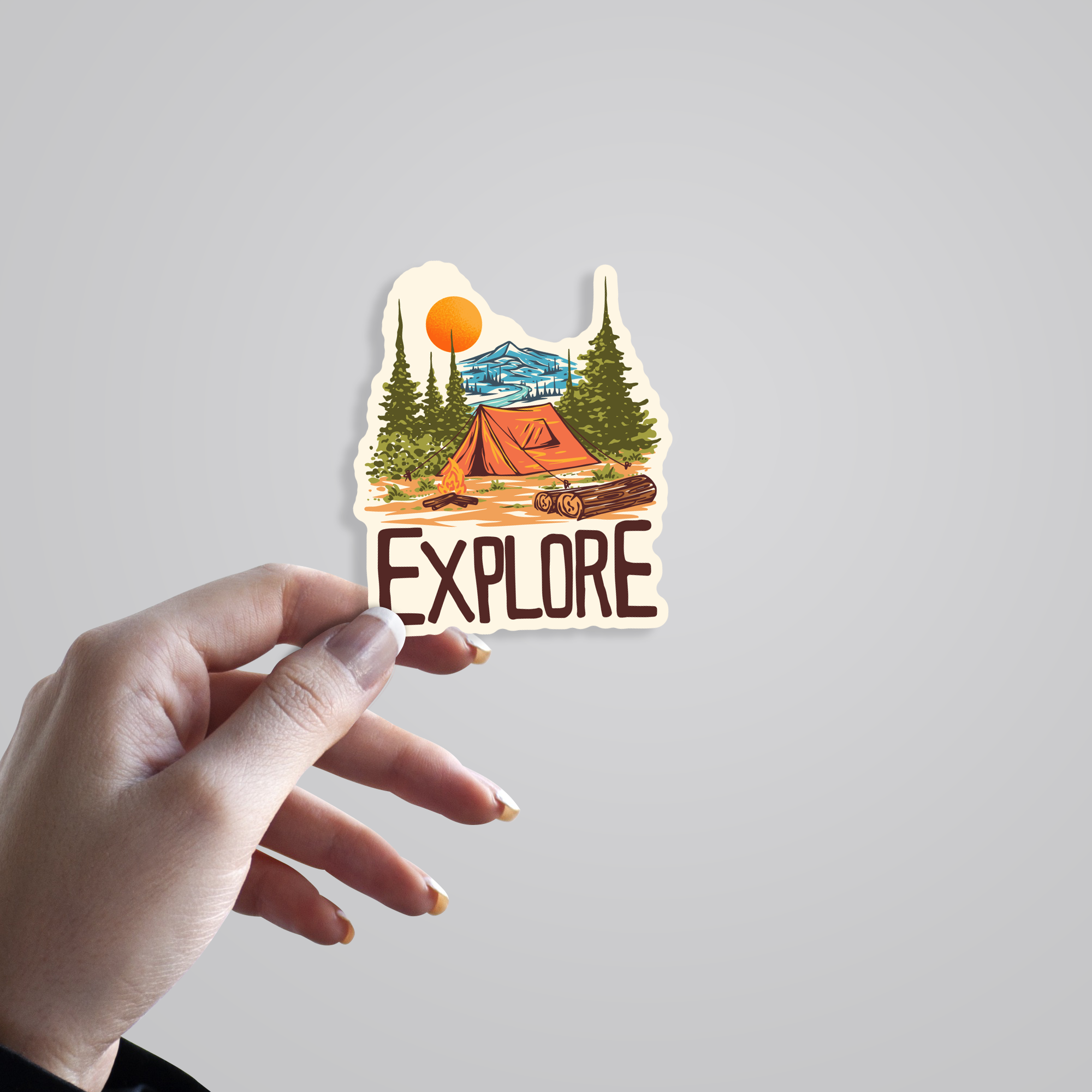 Explore the Wild Travels Stickers