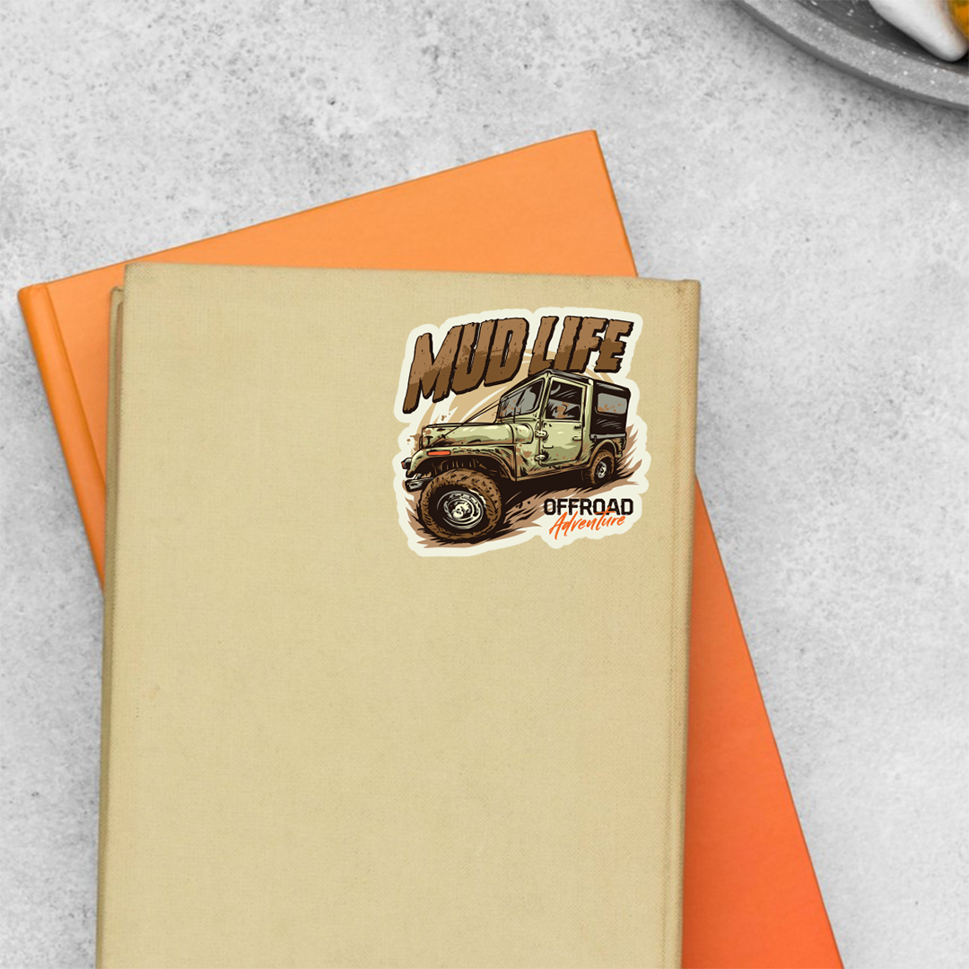 Mud Life Travels Stickers