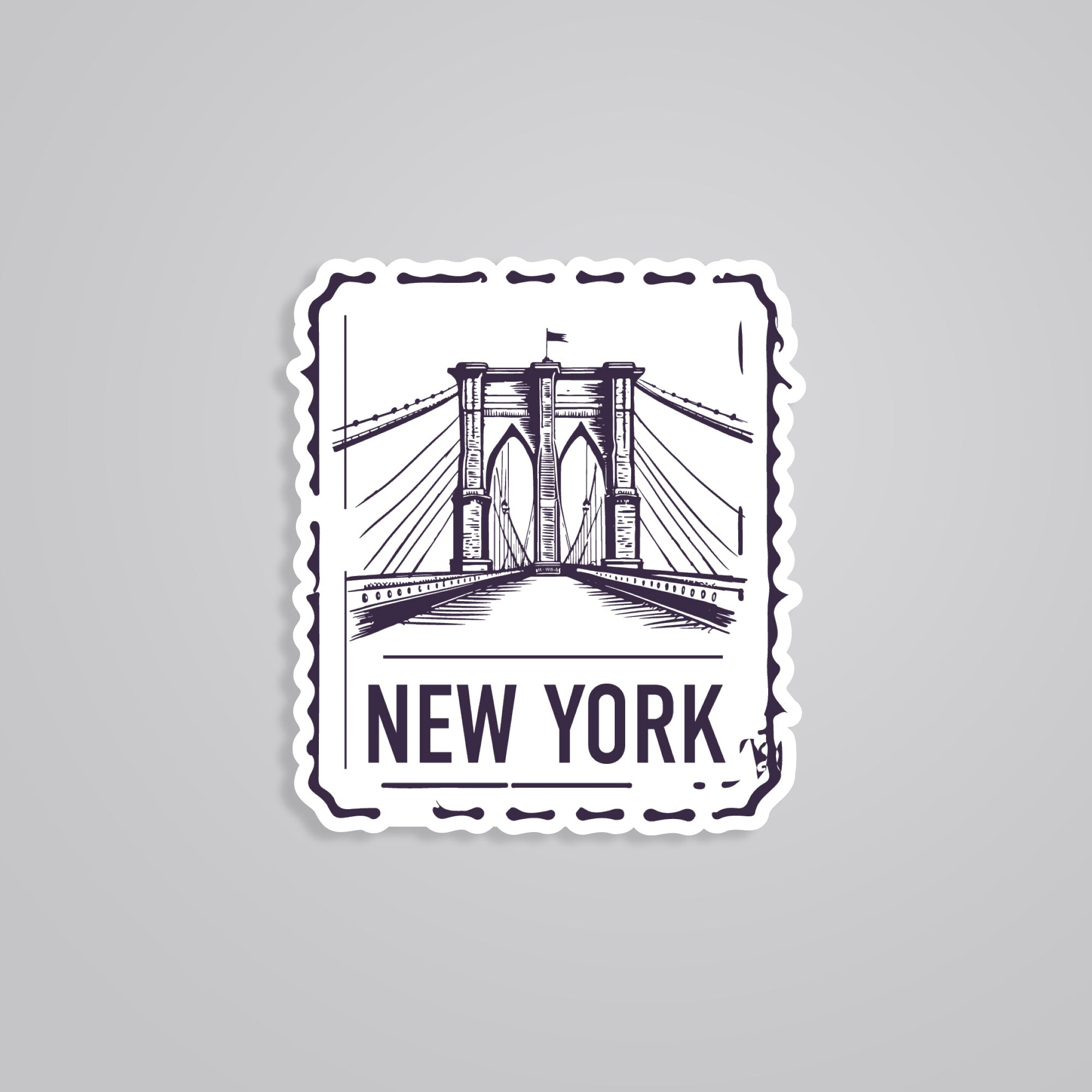 Fomo Store Stickers Travels New York Post Stamp