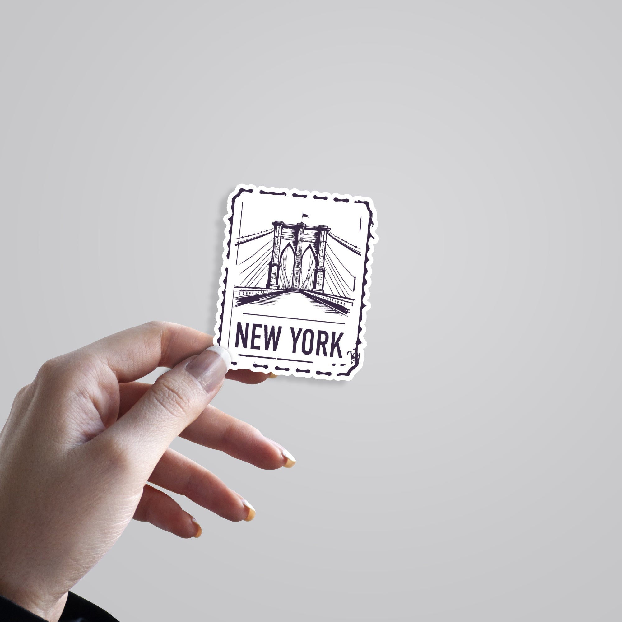 New York Post Stamp Travels Stickers