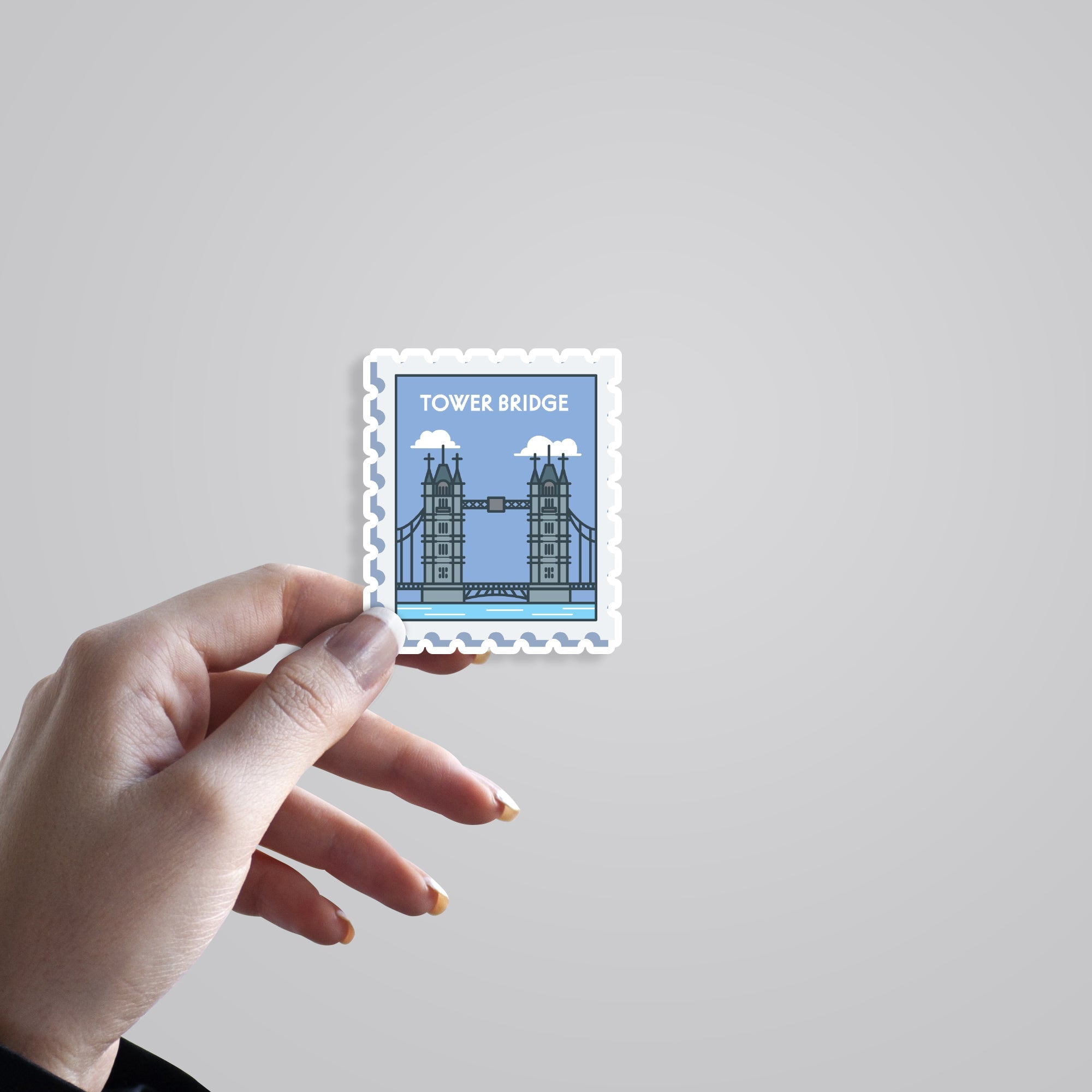 Tower Bridge Post Stamp Travels Stickers