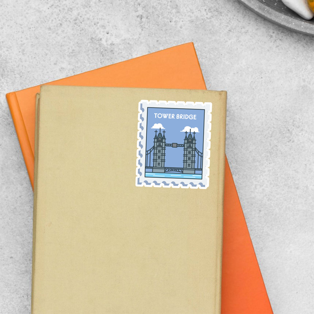 Tower Bridge Post Stamp Travels Stickers