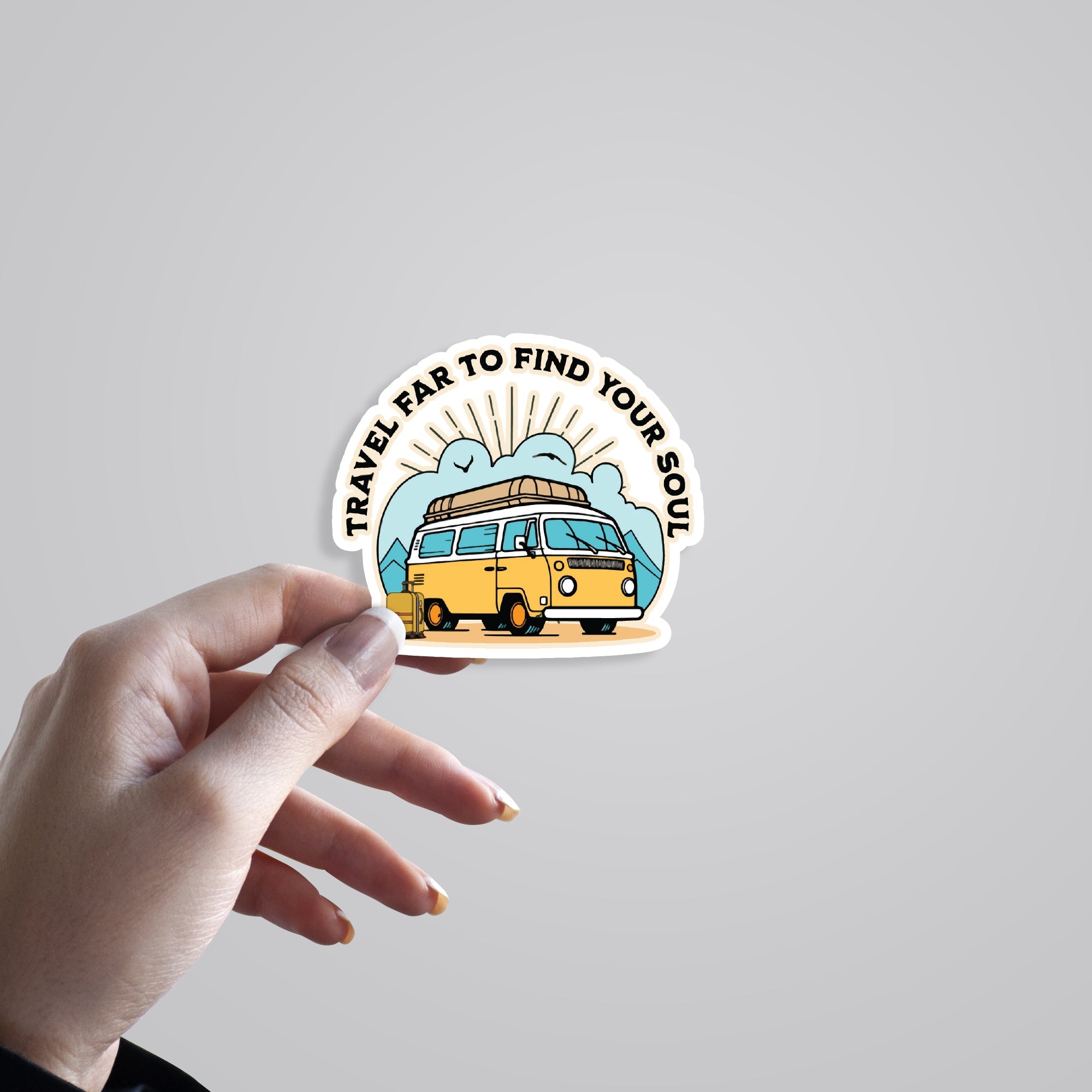 Travel Far To Find Your Soul Travels Stickers