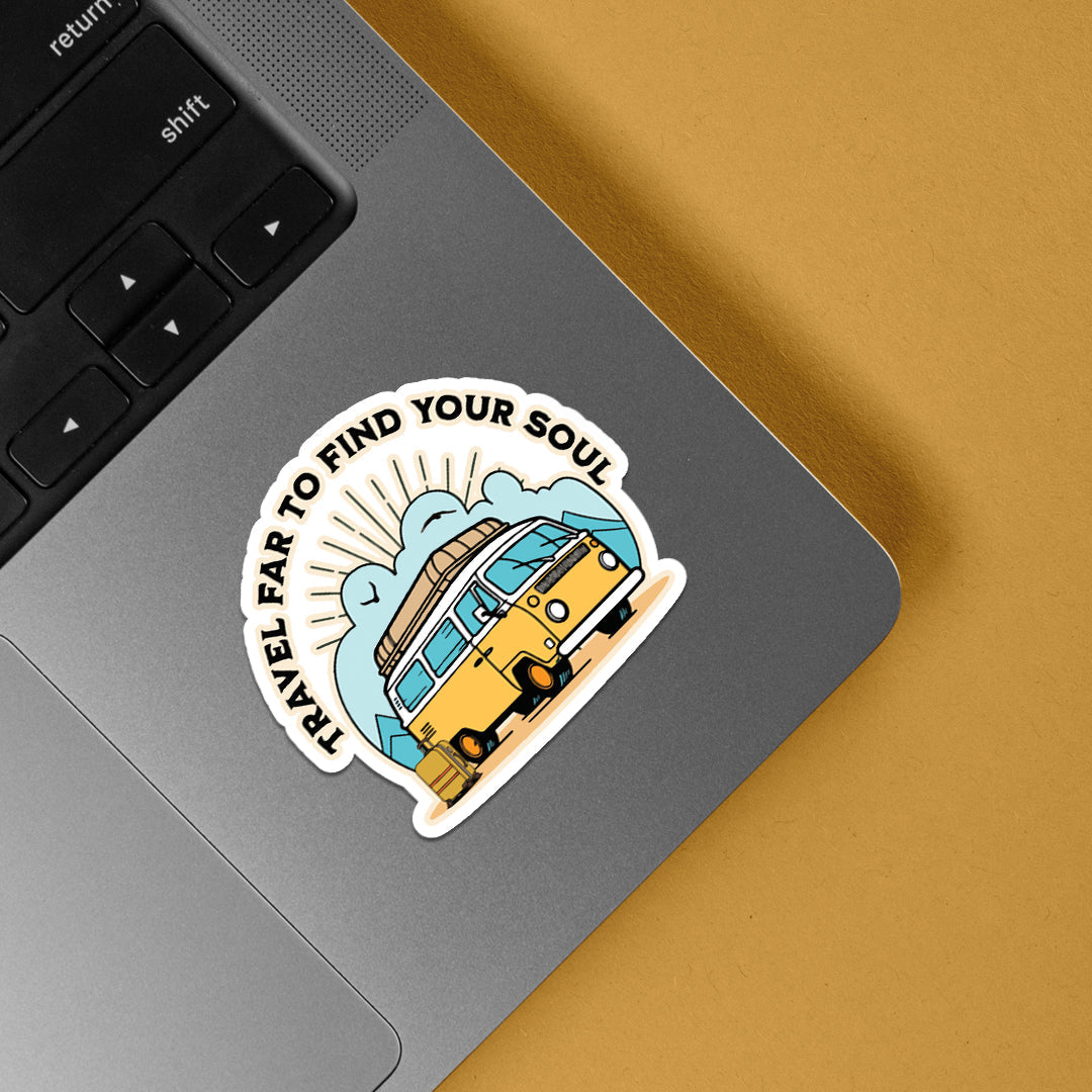 Travel Far To Find Your Soul Travels Stickers