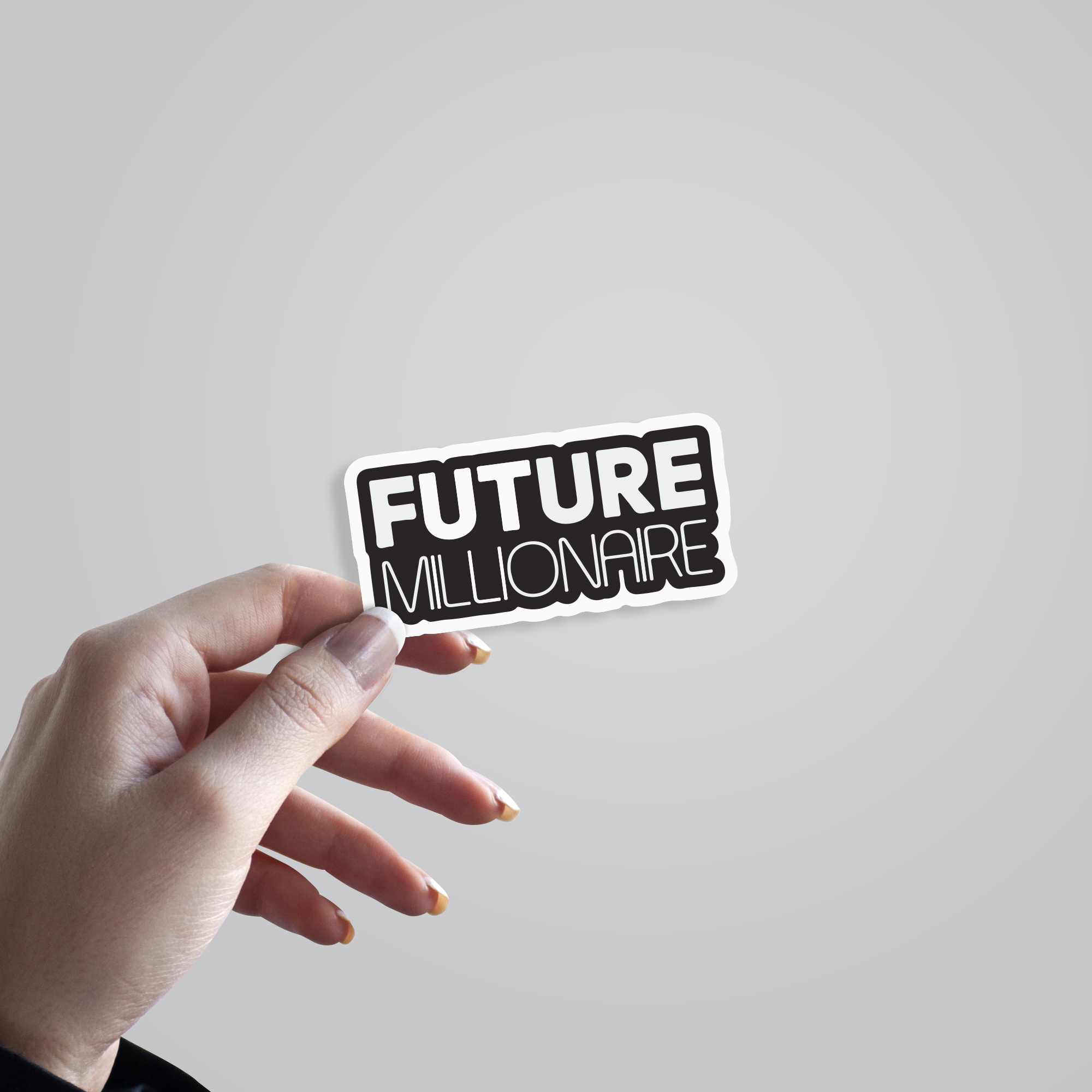 Future Millionaire Witty Stickers