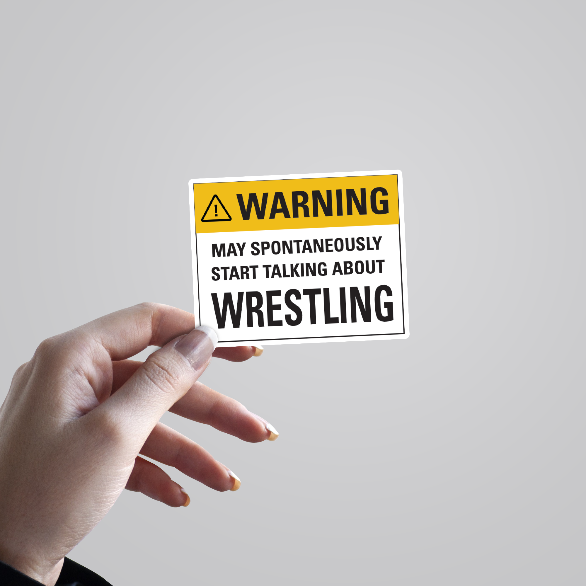 Fomo Store Stickers Witty May spontaneously start talking about Wrestling