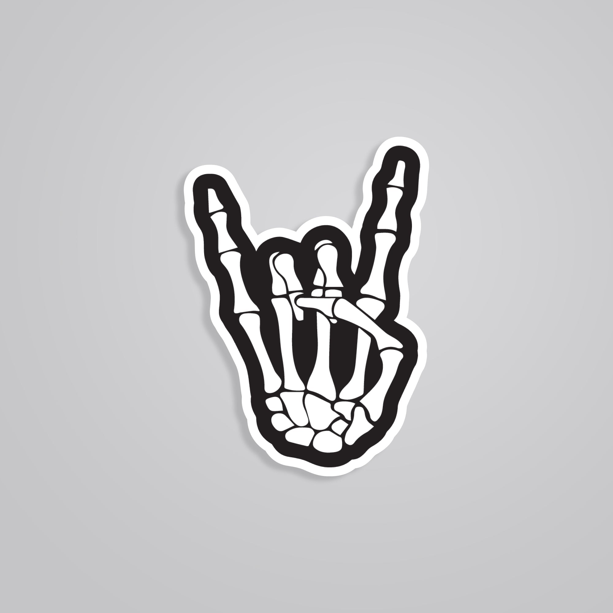 Fomo Store Stickers Witty Rock Skeleton Hand