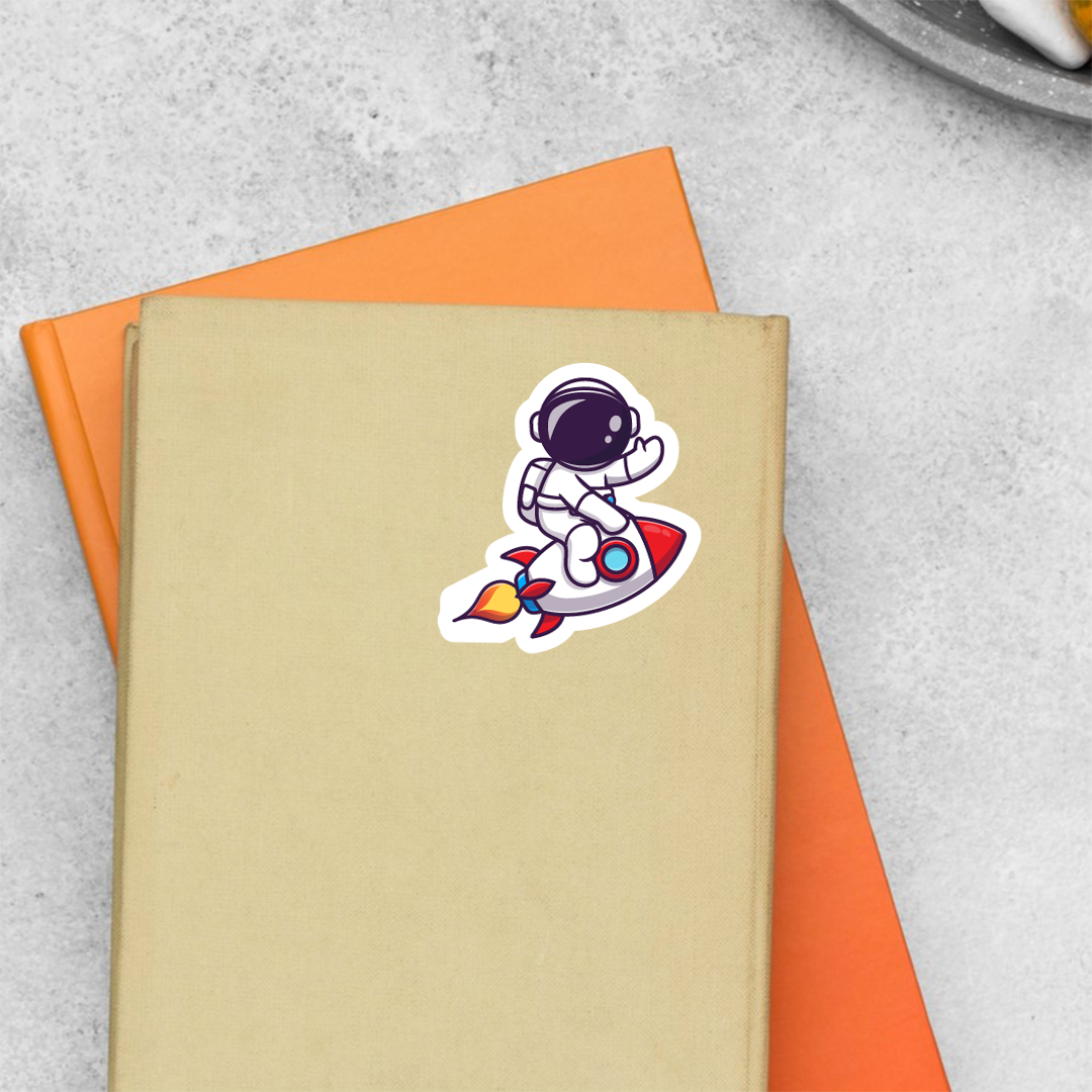 Bye Bye Astronaut Casual Stickers