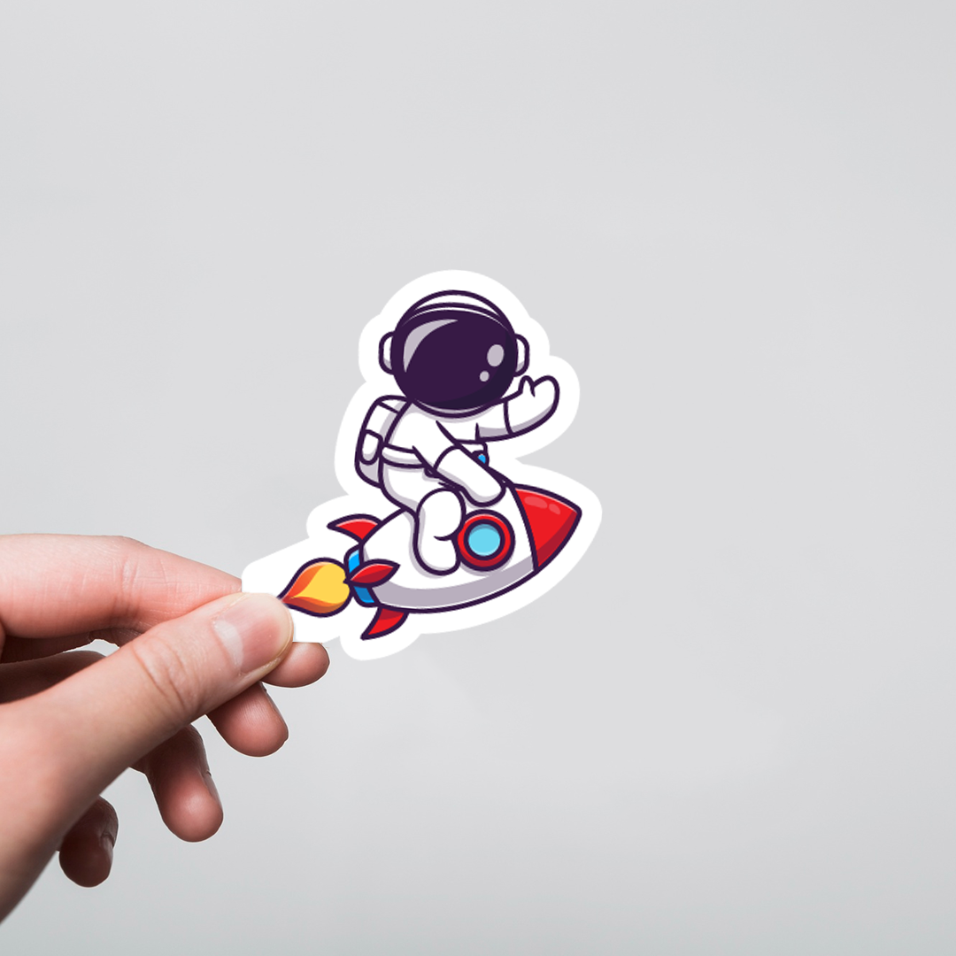 Fomo Store Stickers Casual Bye Bye Astronaut  