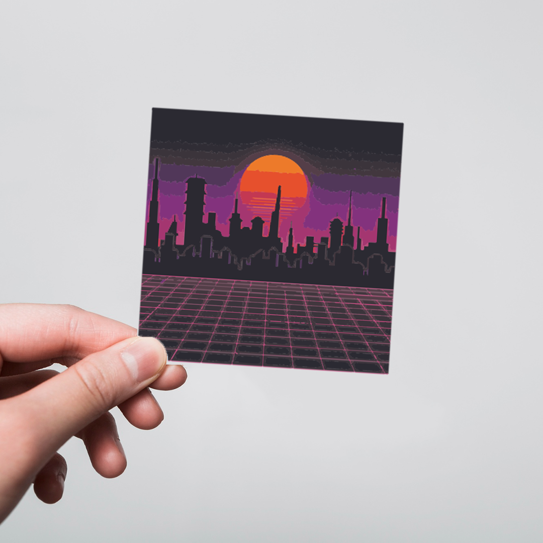 Fomo Store Stickers Casual City Skyline  