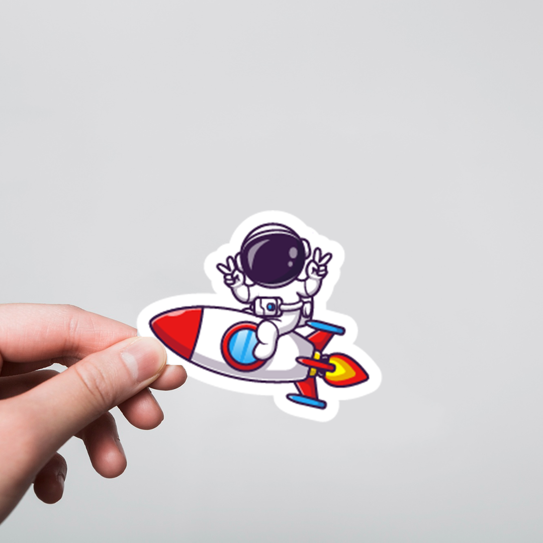 Fomo Store Stickers Casual Rocket Ship Astronaut  