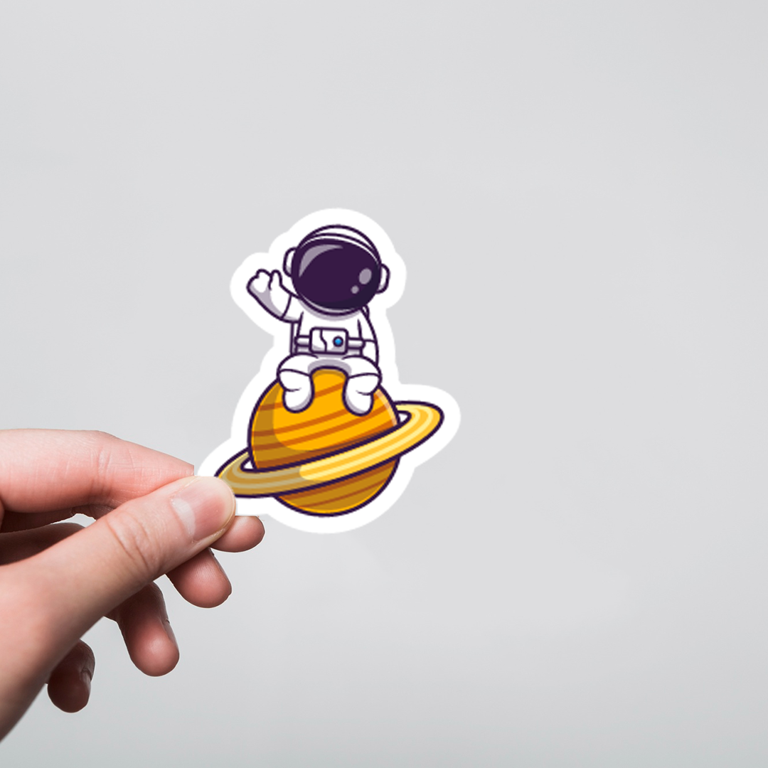 Fomo Store Stickers Casual Saturn Astronaut  