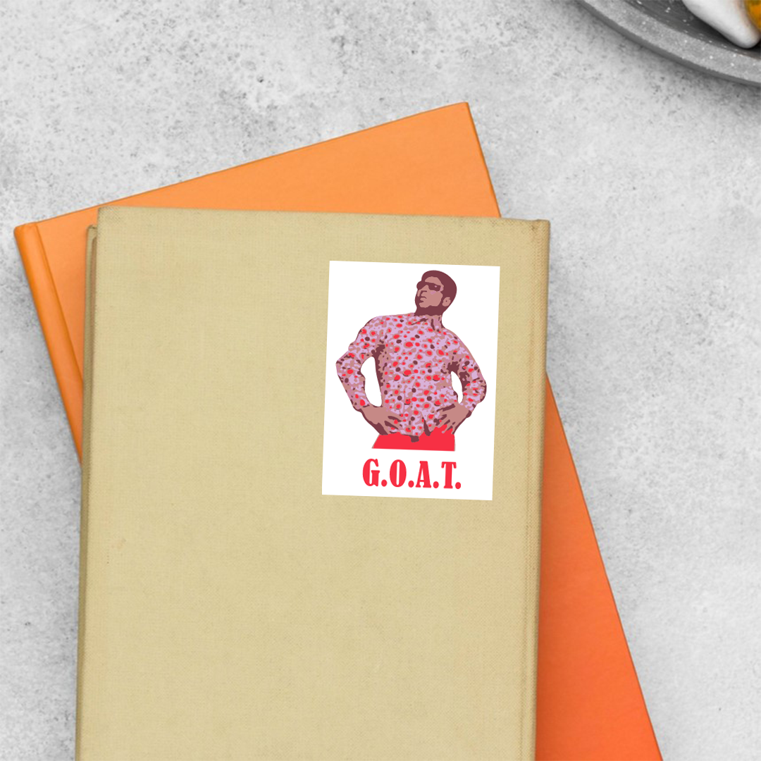 Raju GOAT Meme Stickers