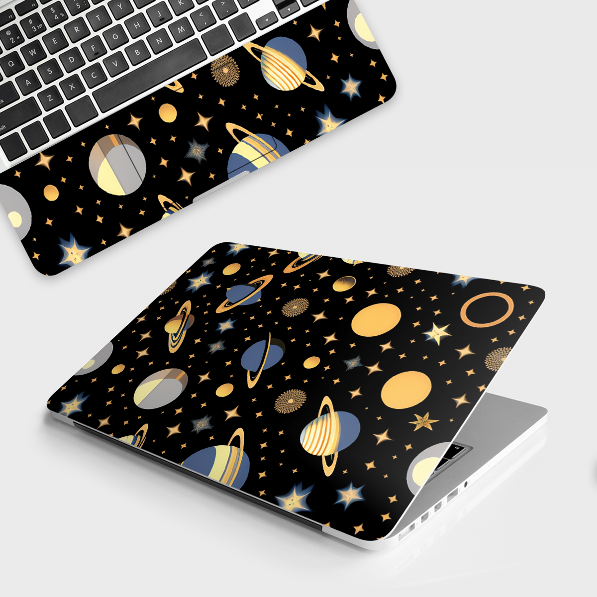 Fomo Store Laptop Skins Abstract Planet Stars Pattern