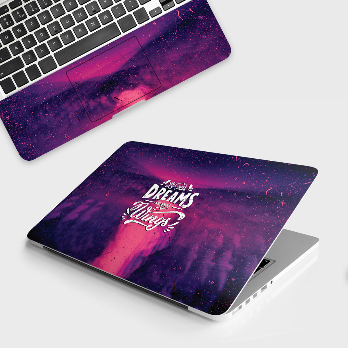 Fomo Store Laptop Skins Quotes Let your dreams be your wings