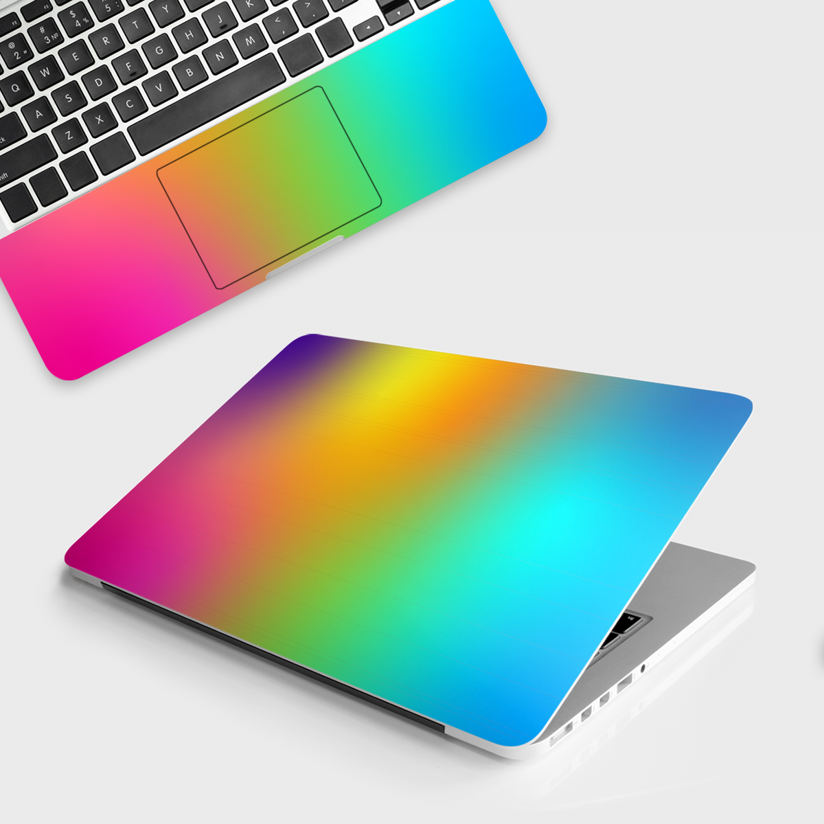 Fomo Store Laptop Skins Abstract Rainbow