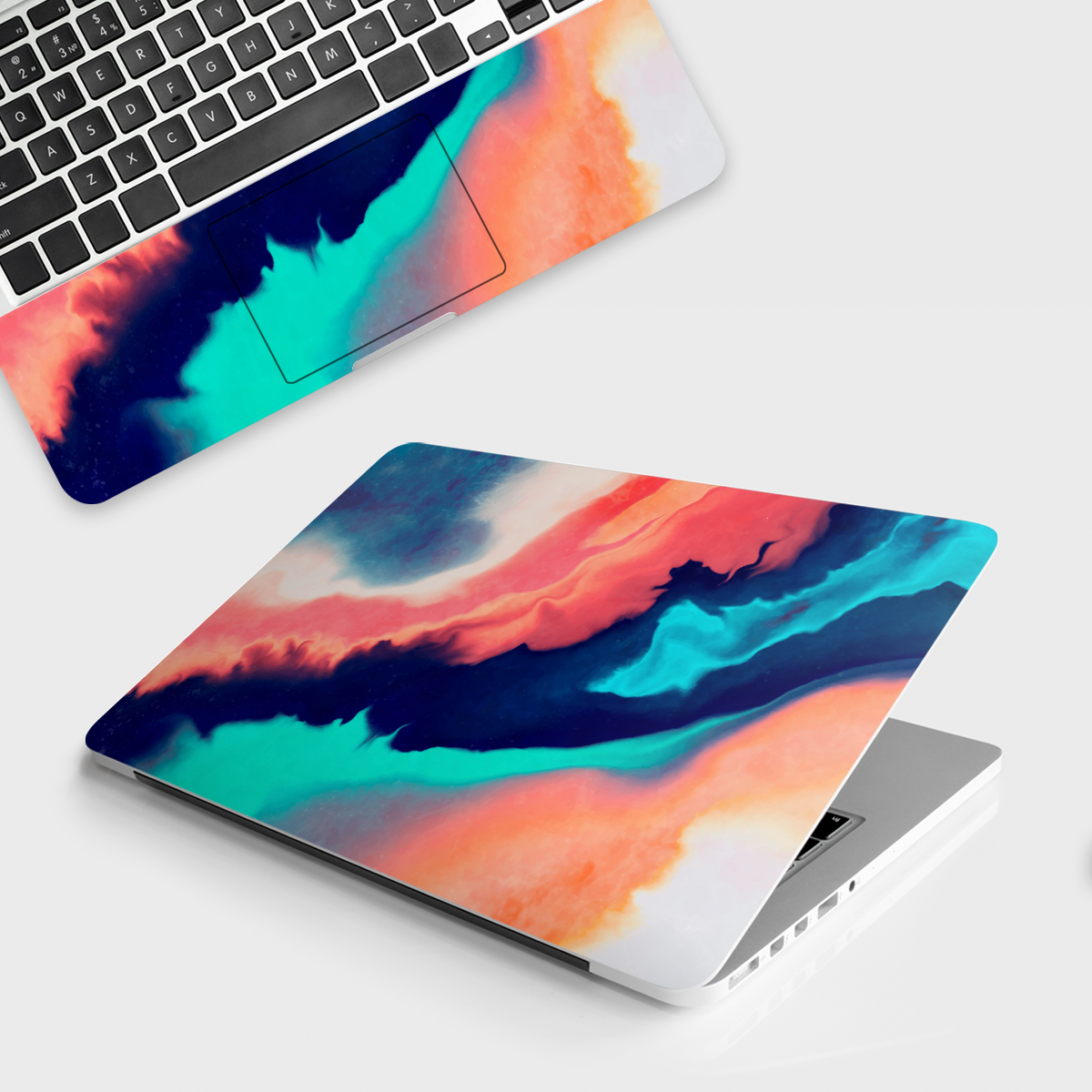 Fomo Store Laptop Skins Abstract Acrylic Paint Spill