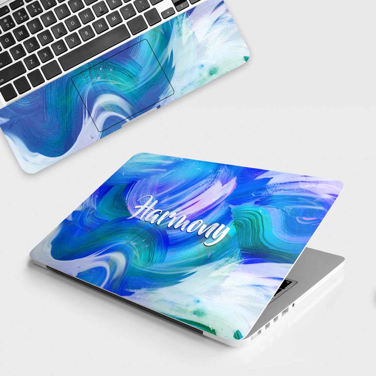 Fomo Store Laptop Skins Abstract Blue Harmony
