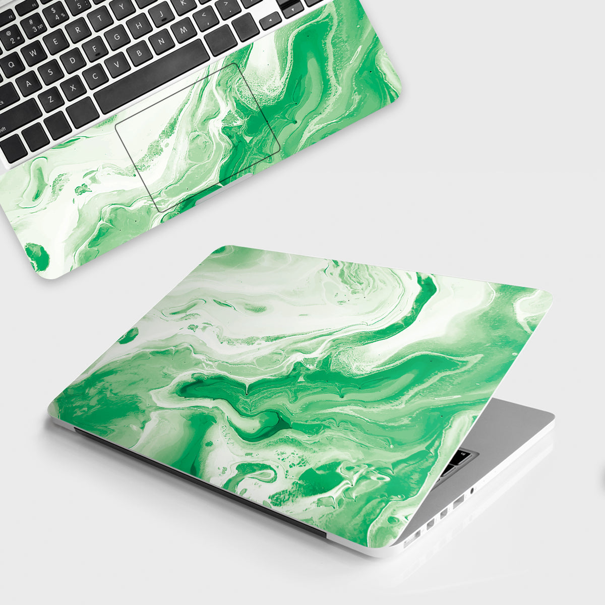 Fomo Store Laptop-Skins-Marble-Green
