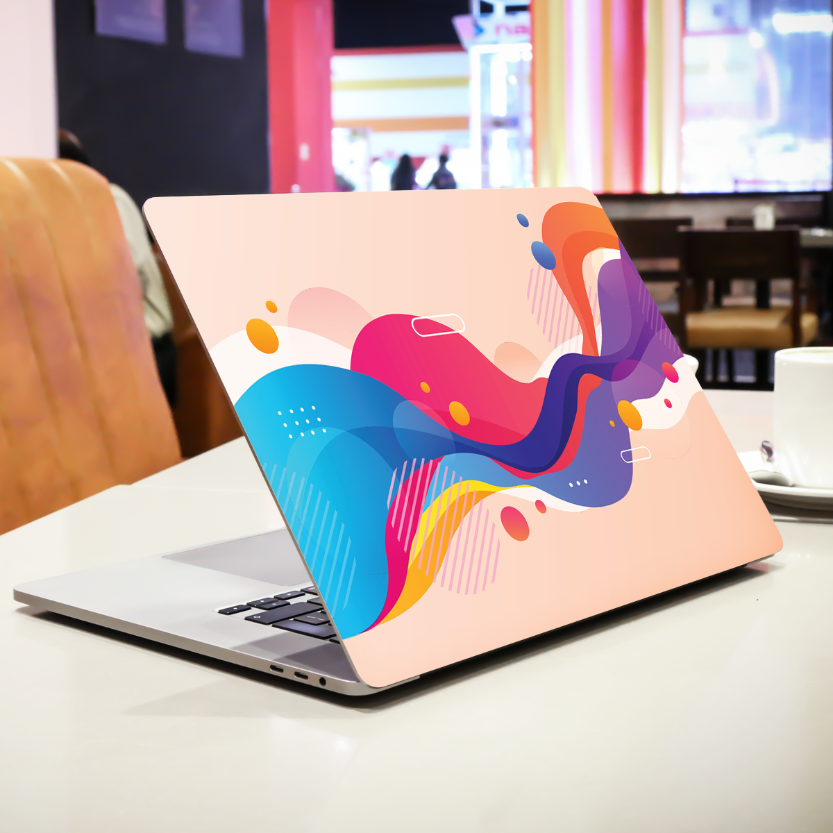 Gradient Waves Abstract Laptop Skin