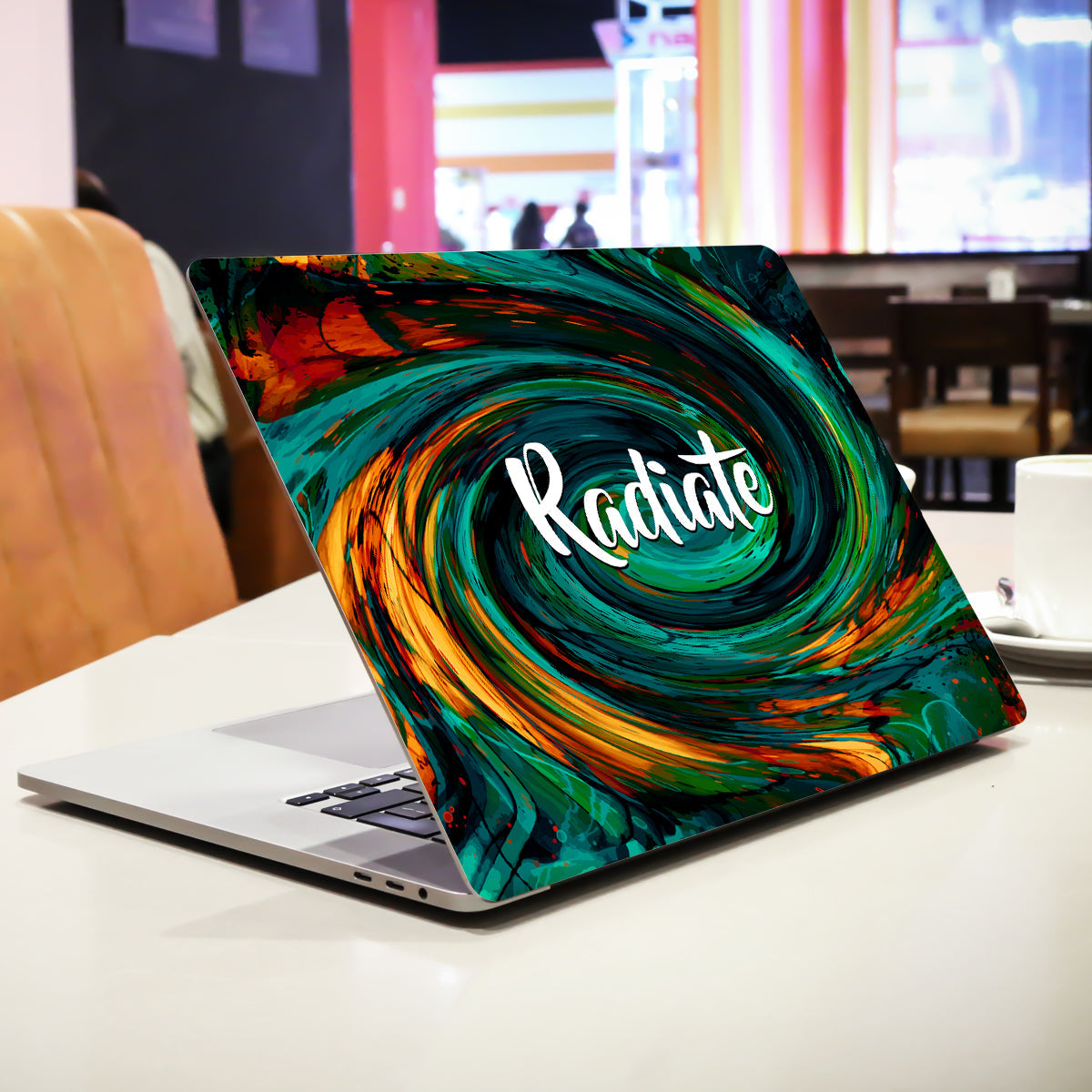 Dark Radiate Abstract Laptop Skin