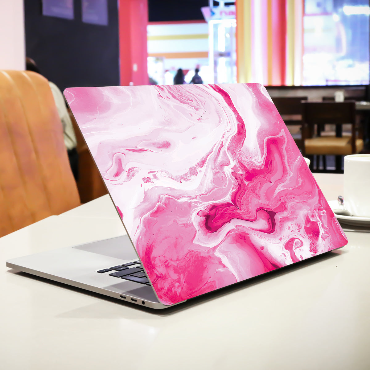 Pink Marble Laptop Skin