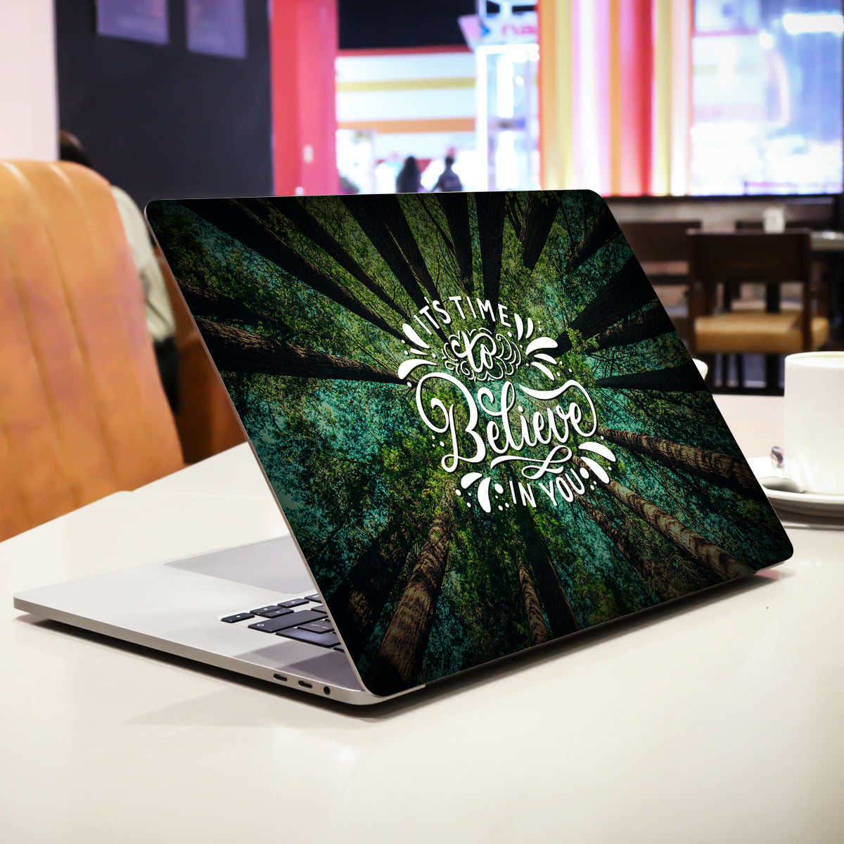 Its time to believe in you Quote Laptop Skin