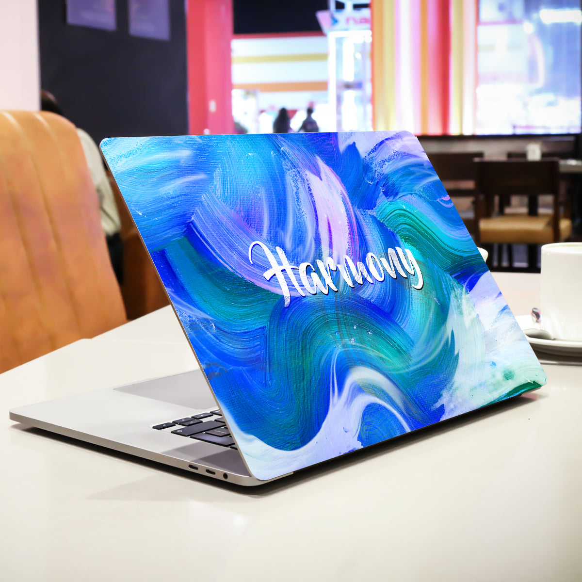 Blue Harmony Abstract Laptop Skin