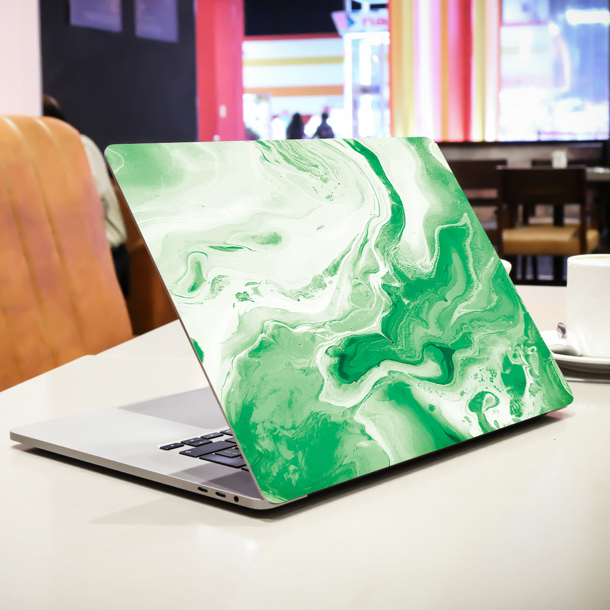 Green Marble Laptop Skin