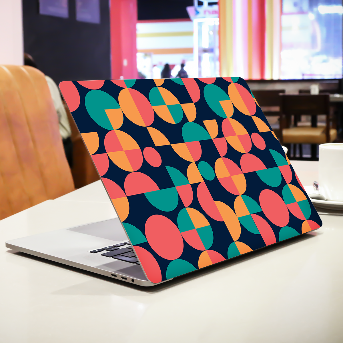 Colorful Circles Abstract Laptop Skin