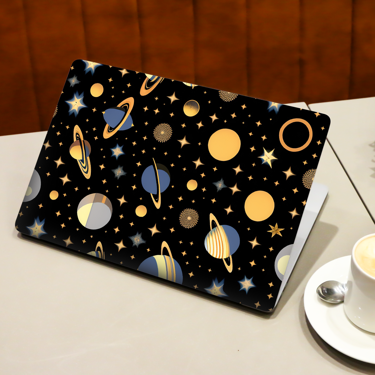 Planet and Starts Patterns Abstract Laptop Skin