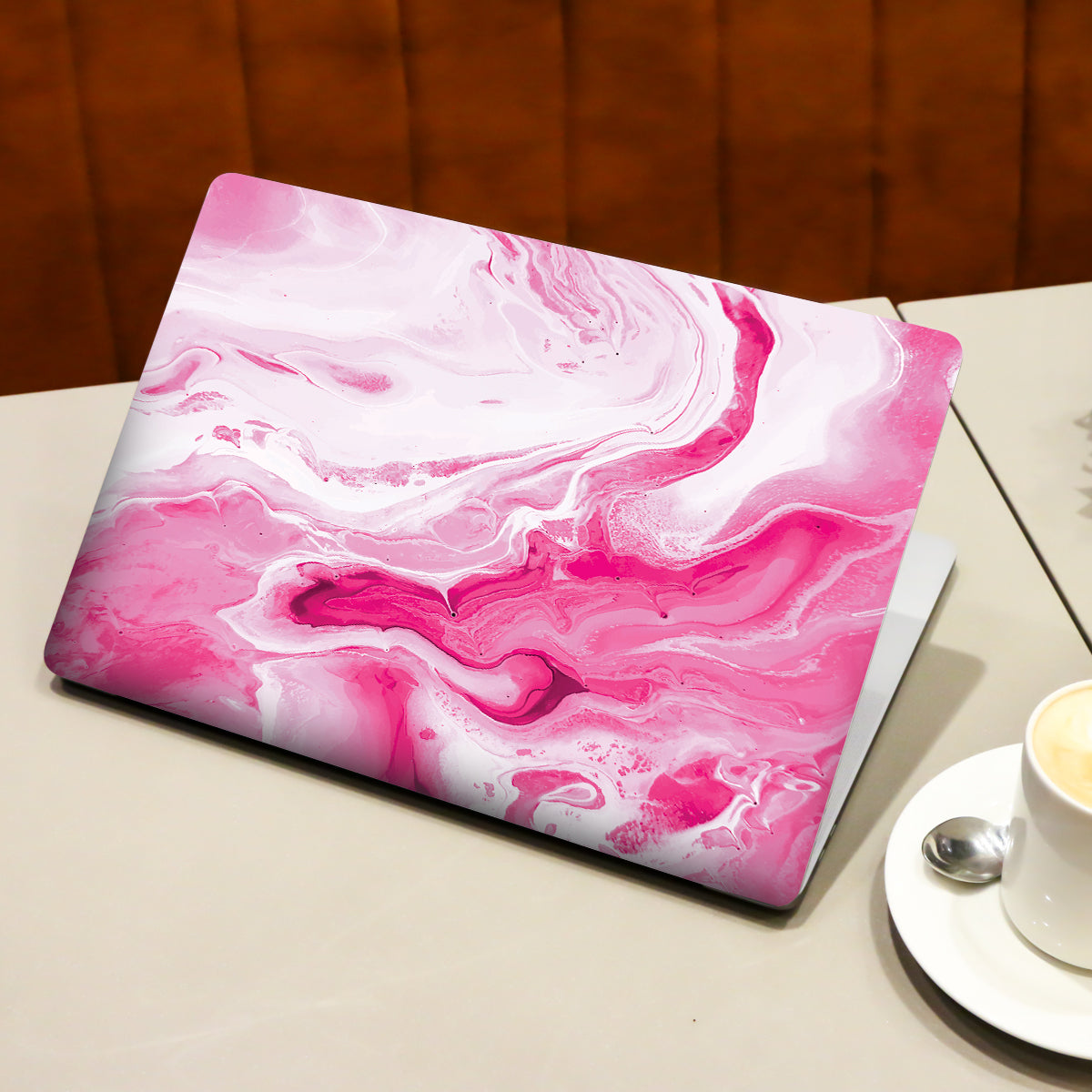 Pink Marble Laptop Skin