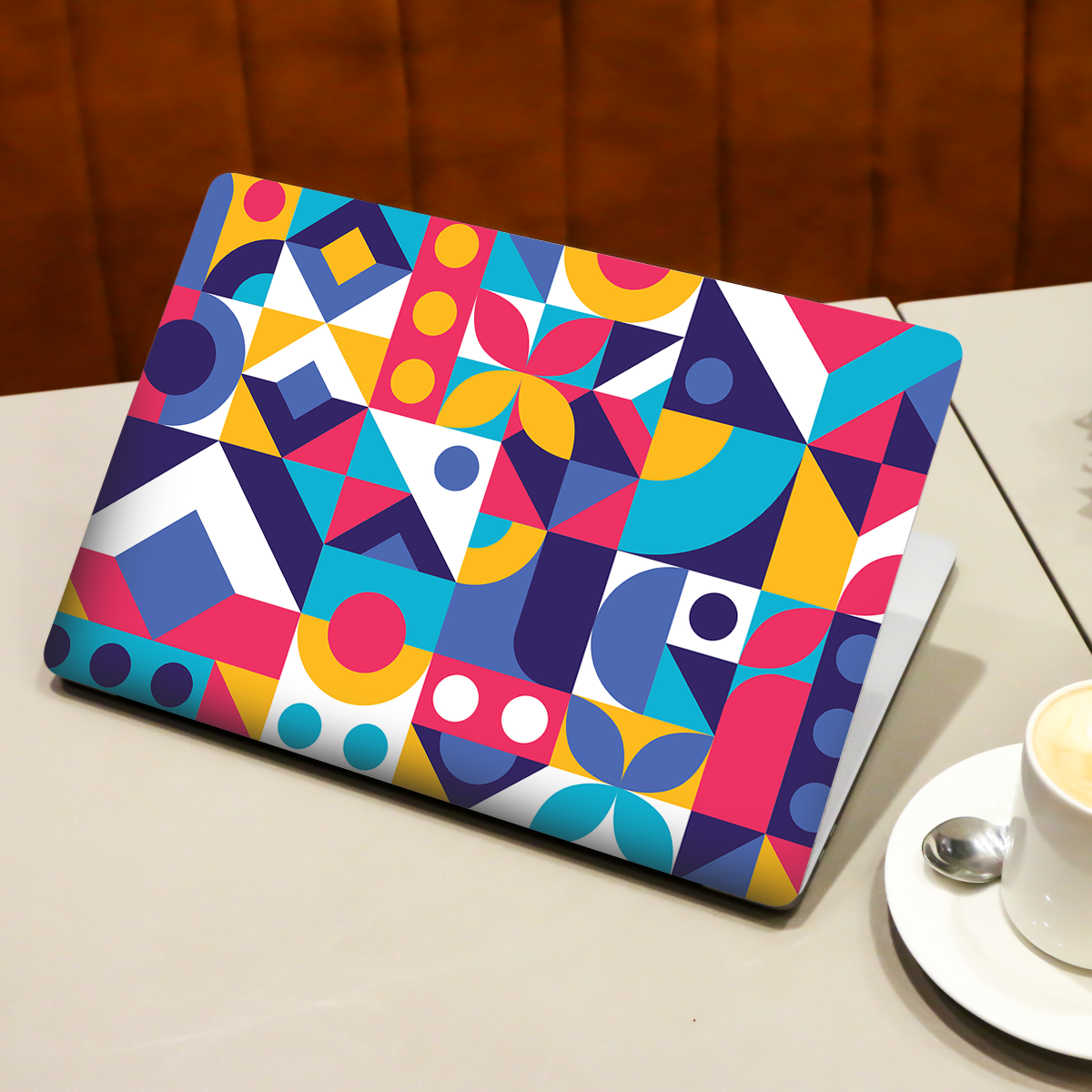 Geometric Shapes Abstract Laptop Skin