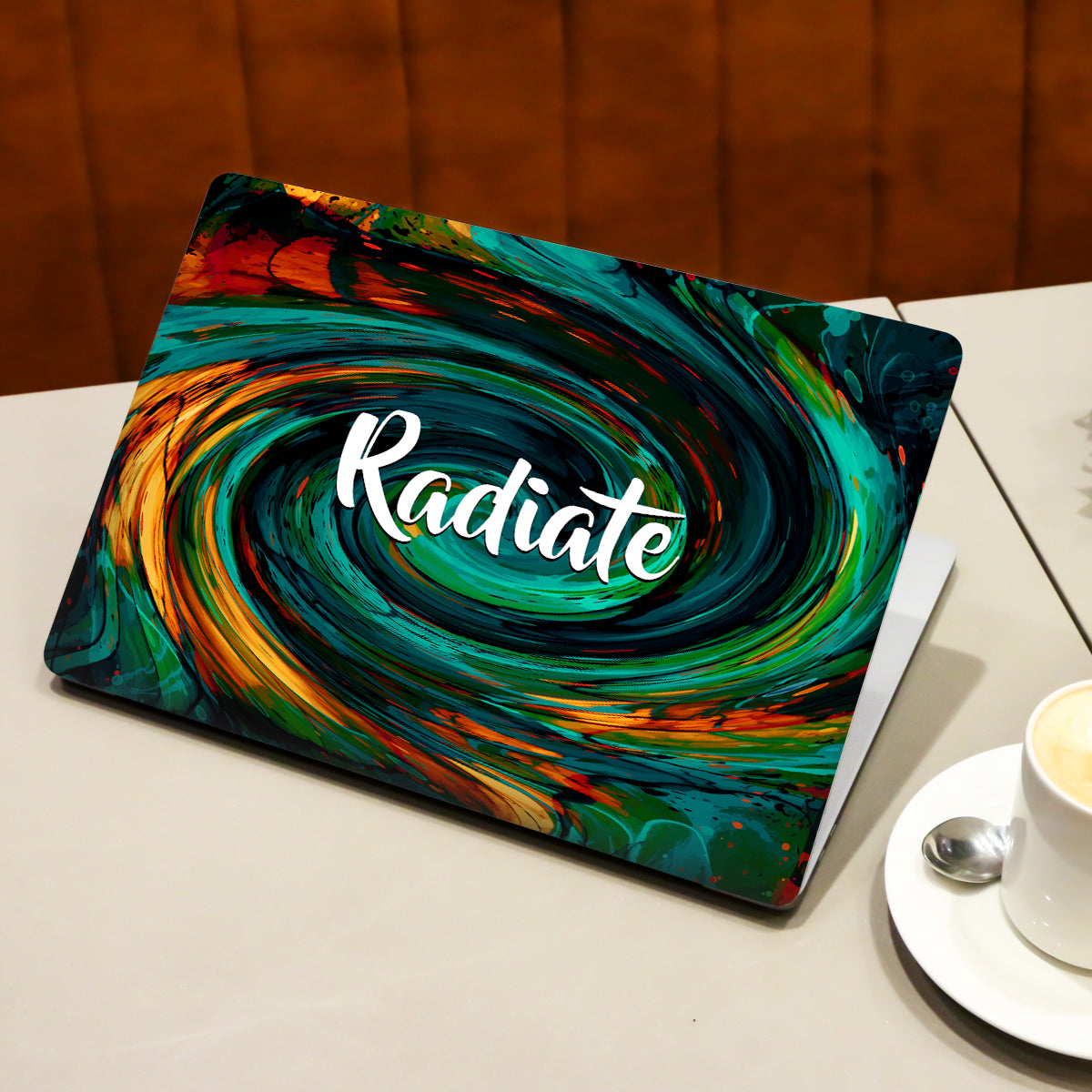 Dark Radiate Abstract Laptop Skin