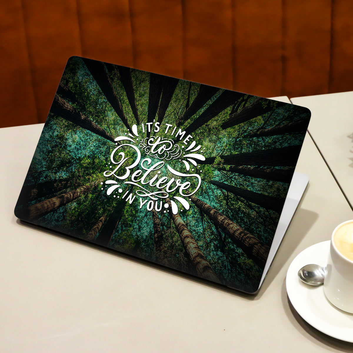 Its time to believe in you Quote Laptop Skin