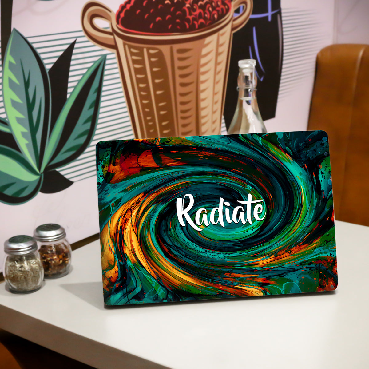 Dark Radiate Abstract Laptop Skin