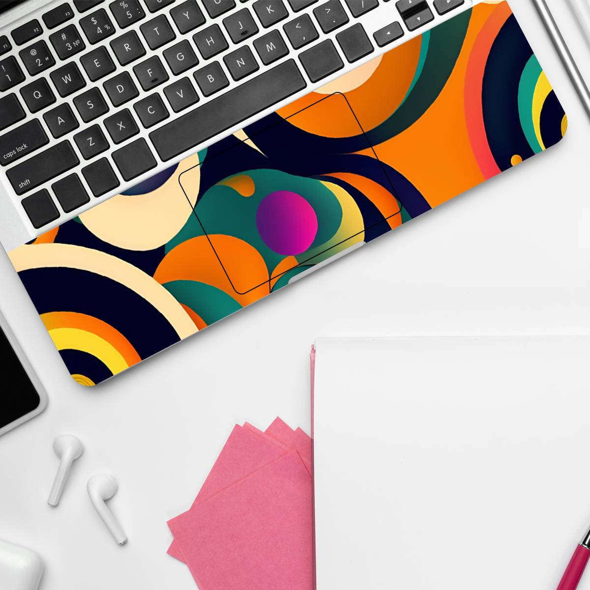 Colorful Swirls Abstract Laptop Skin