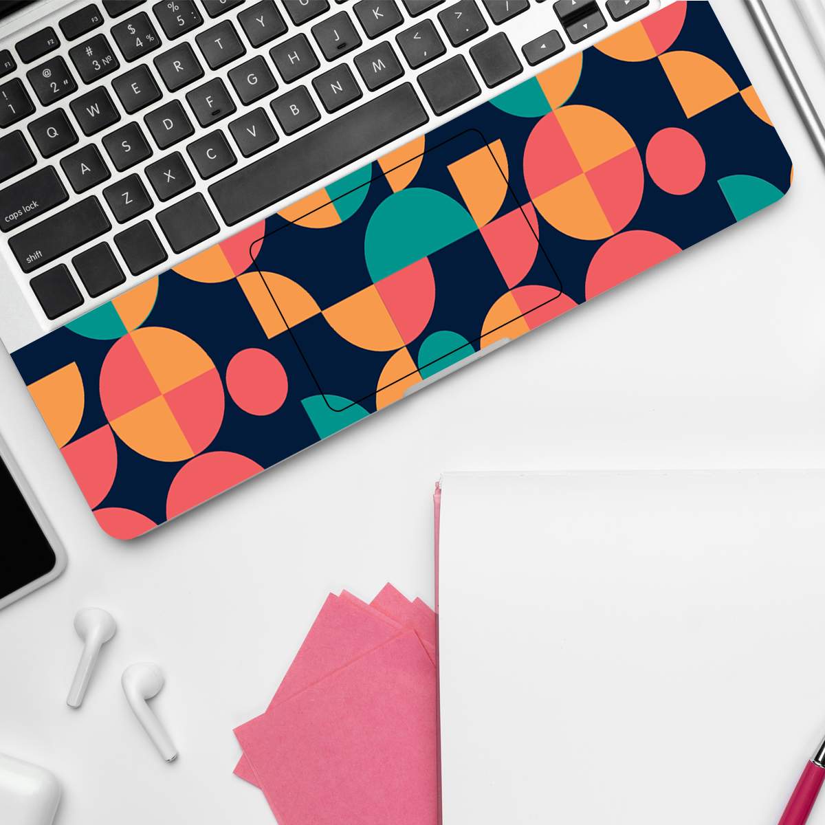 Colorful Circles Abstract Laptop Skin